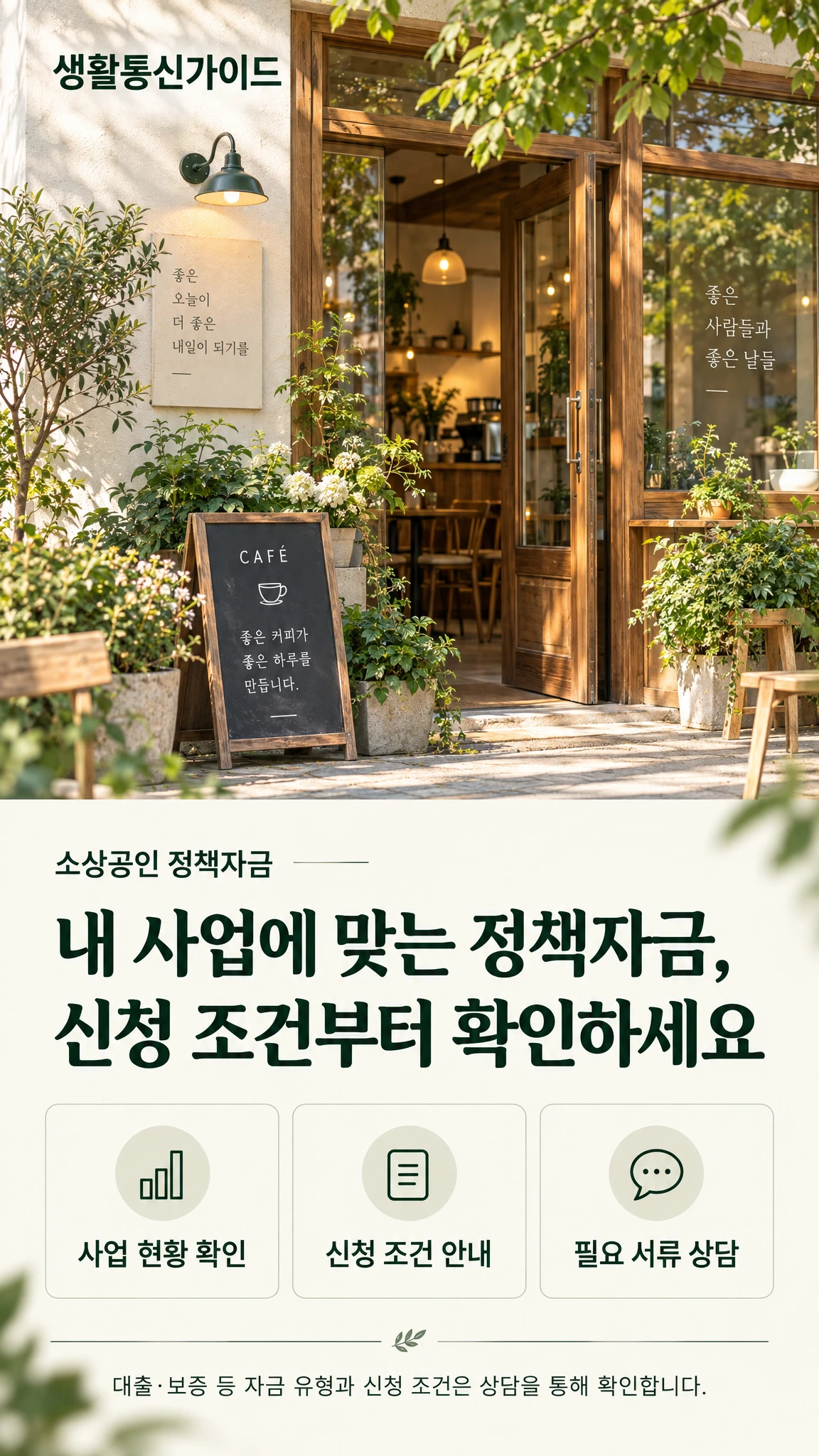 생활통신가이드 소상공인 정책자금 상담 안내