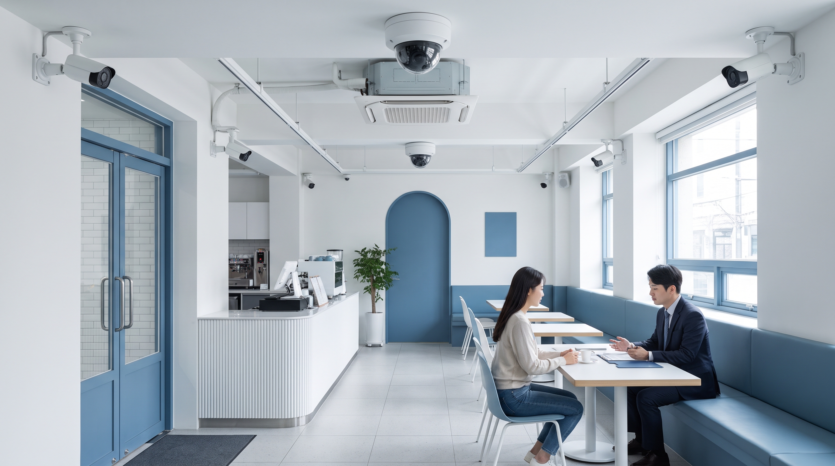 운영 동선 설치 설치 사례의 CCTV 설치 이미지