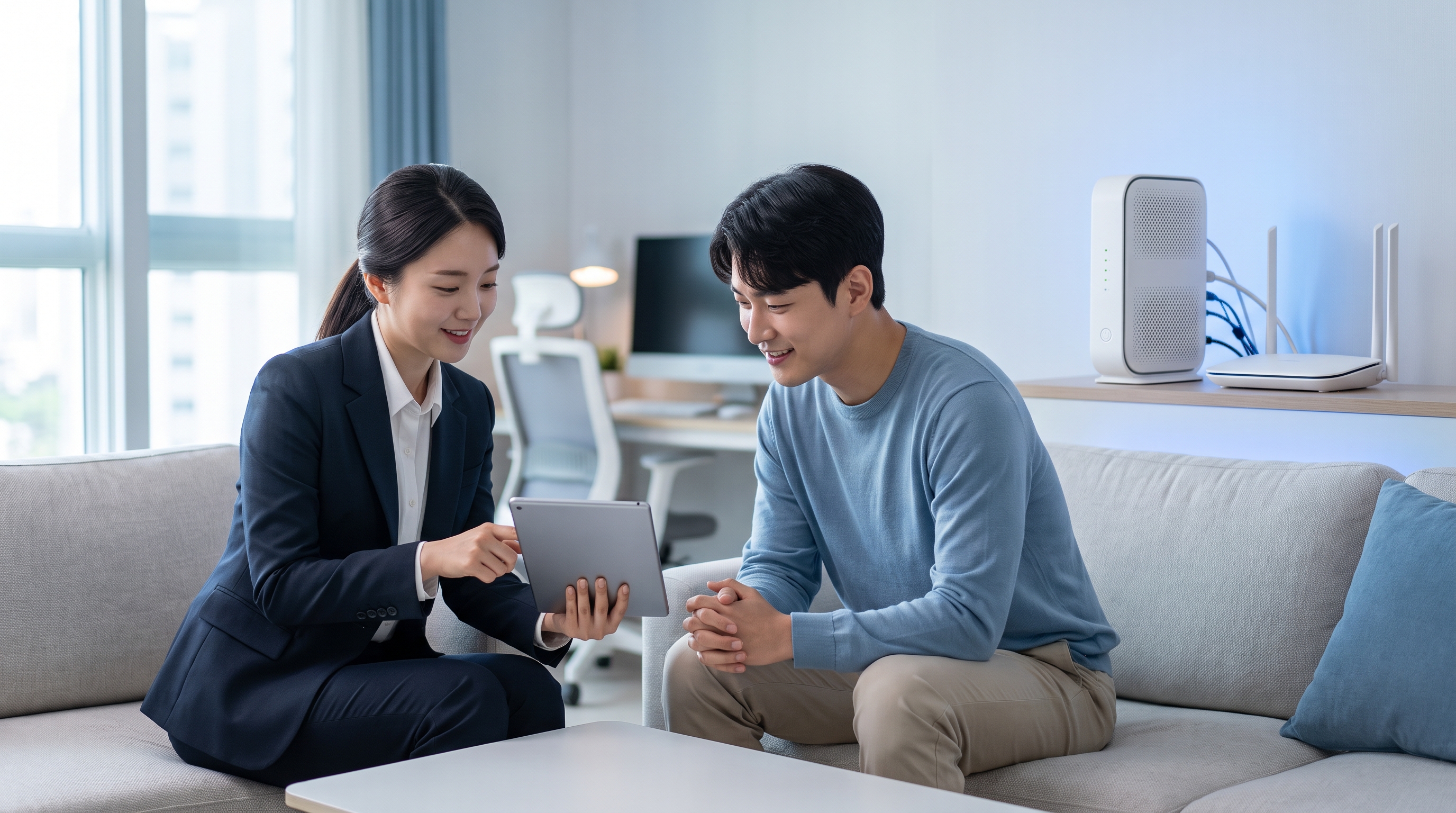 인터넷 · 선택통신 · 가입 지원 상담 대표 이미지